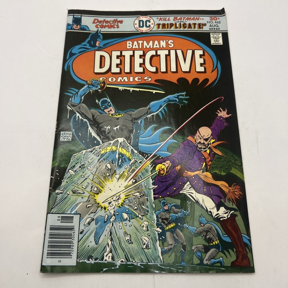 DETECTIVE COMICS #462 (1976) Flash, Elongated Man, Bob Rozakis, Ernie Chan, DC